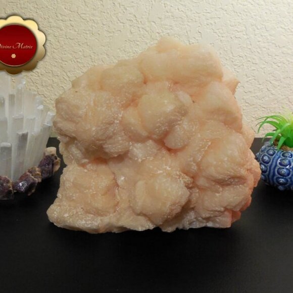 7 lb Large Peach Stilbite, Stilbite Cluster, Crystal Cluster - Picture 2 of 5